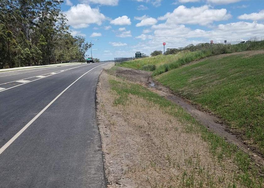 erosion control on side of road